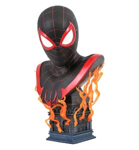 Figura Diamond Collection Marvel Gamerverse Miles Morales Busto Legends Collection 1 - 2 Escala