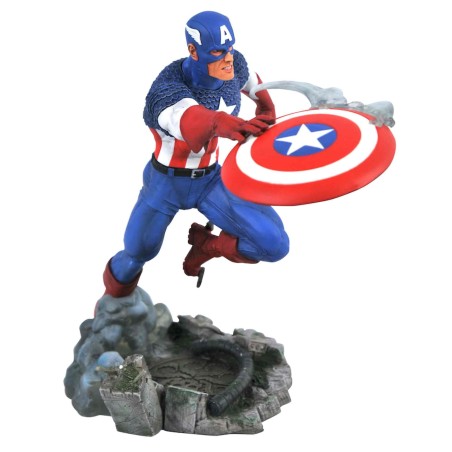 Figura Diamond Collection Marvel Avengers Vs. Capitan America Figura 25 Cm Diorama Pvc Marvel Comic Gallery