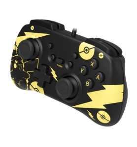 Gamepad Hori Controller Mini Pikachu Black & Gold Para Nintendo Switch