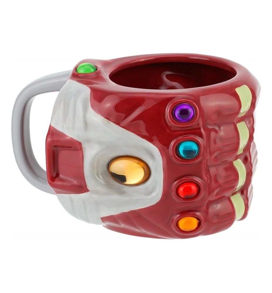 Taza 3d Xl Paladone Marvel Los Vengadores Guantelete Del Infinito Con Gemas