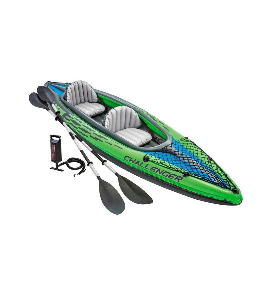 Intex 68306 -  Kayak Hinchable K2 2 Personas Con 2 Remos Y Bomba