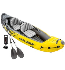 Intex 68307 -  Kayak Hinchable K2 Explorer 2 Personas Con 2 Remos Y Bomba