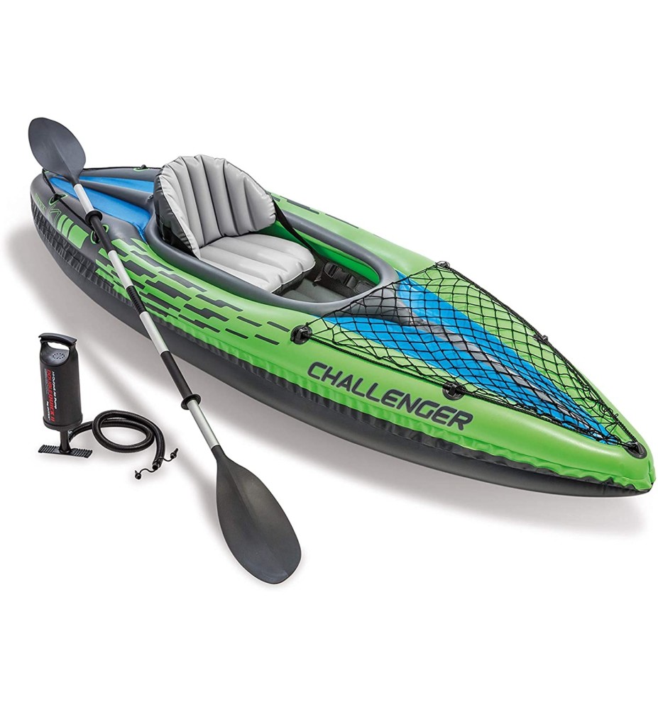 Intex 68305 -  Kayak K1 Deportivo Inflable 1 Persona Max 100 Kg Pvc 274 X 76 X 33 Cm