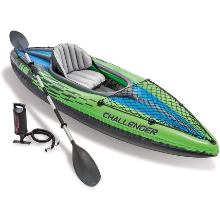 Intex 68305 -  Kayak K1 Deportivo Inflable 1 Persona Max 100 Kg Pvc 274 X 76 X 33 Cm