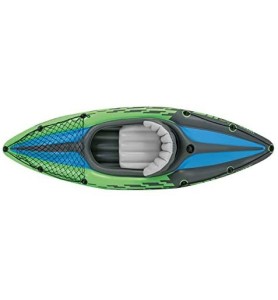 Intex 68305 -  Kayak K1 Deportivo Inflable 1 Persona Max 100 Kg Pvc 274 X 76 X 33 Cm