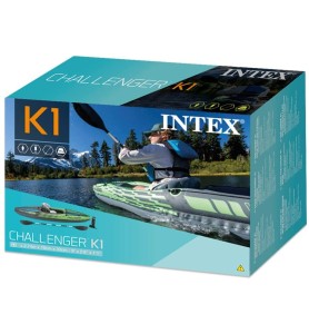 Intex 68305 -  Kayak K1 Deportivo Inflable 1 Persona Max 100 Kg Pvc 274 X 76 X 33 Cm