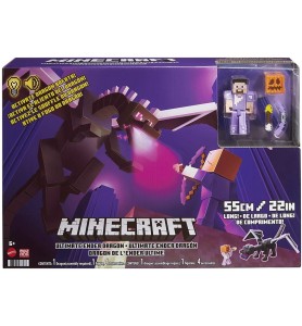 Figura Mattel Minecraft Dragon De Ender Definitivo Con Figura