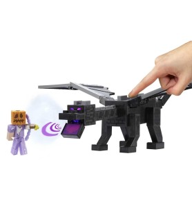 Figura Mattel Minecraft Dragon De Ender Definitivo Con Figura