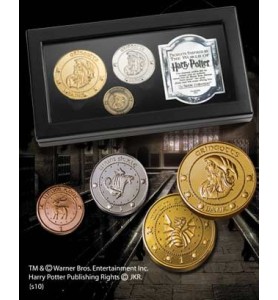 Replica The Noble Collection Harry Potter Monedas De Gringotts Expositor