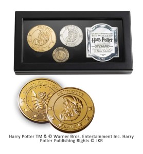 Replica The Noble Collection Harry Potter Monedas De Gringotts Expositor