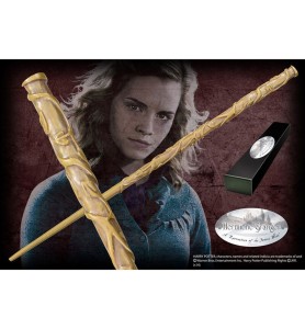 Replica The Noble Collection Harry Potter Hermione Granger Varita Con Caja Y Placa De Identificacion