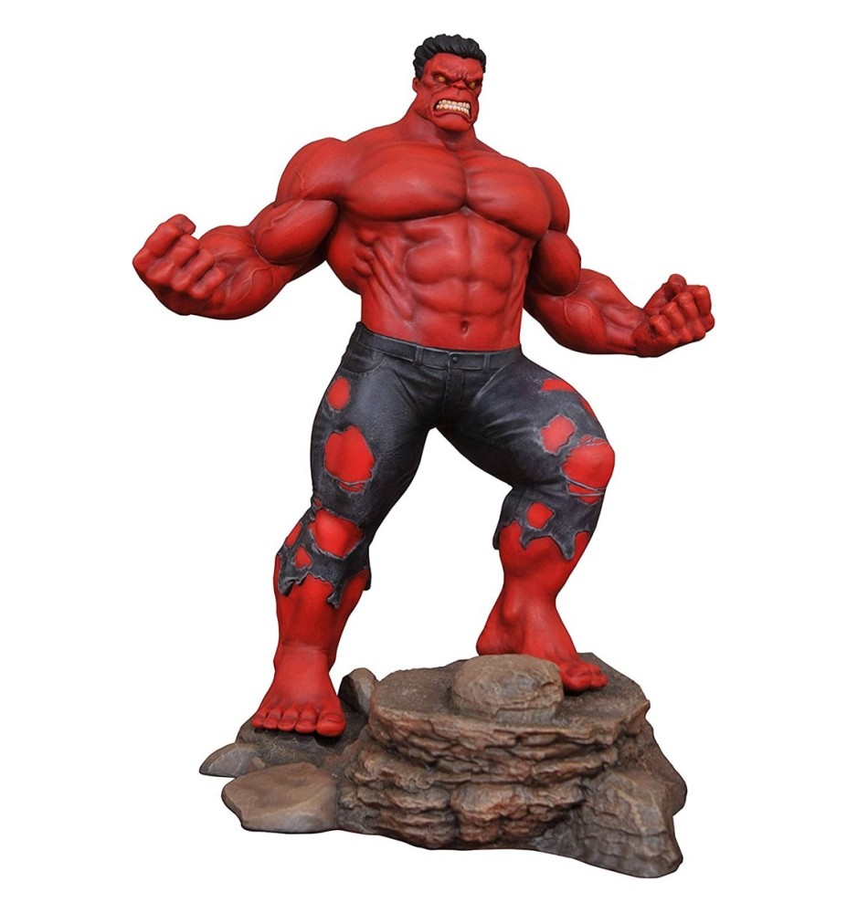 Figura Diamond Select Toys Marvel Gallery Diorama Red Hulk