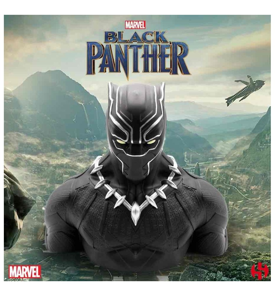 Hucha Busto Semic Pvc Deluxe 20 Cm Black Panther Wakanda Marvel Bust Bank