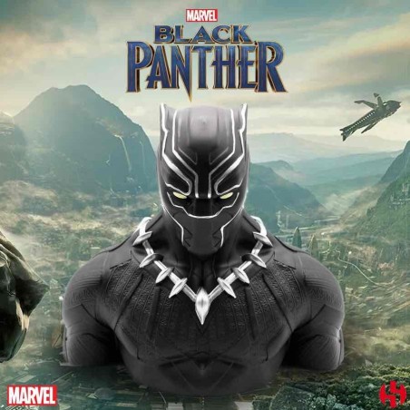 Hucha Busto Semic Pvc Deluxe 20 Cm Black Panther Wakanda Marvel Bust Bank