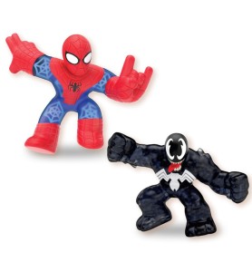 Pack De 2 Figuras Bandai Goo Jit Zu Marvel Héroes Spiderman Vs Venom