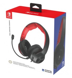 Auriculares Gaming Hori Pro Para Nintendo Switch Jack 3.5mm Negro - Rojo