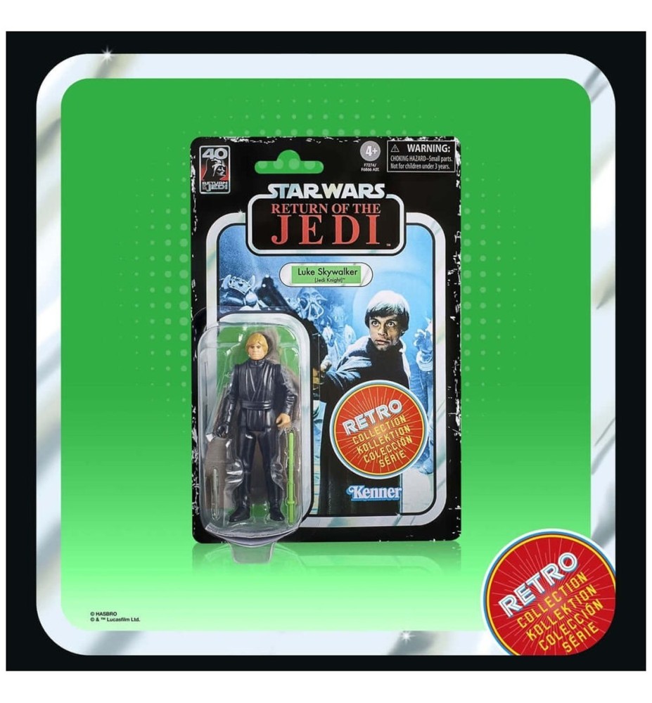 Figura Hasbro Star Wars Retro Collection El Retorno Del Jedi -  Luke Skywalker (caballero Jedi)