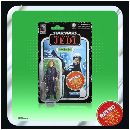 Figura Hasbro Star Wars Retro Collection El Retorno Del Jedi -  Luke Skywalker (caballero Jedi)