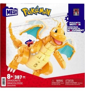 Figura Mattel Mega Construx Pokémon Dragonite 387 Pcs Fig 19 Cm