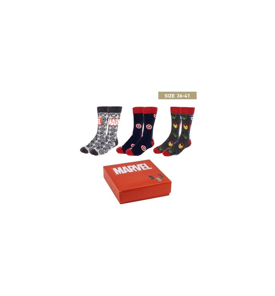 Pack Calcetines 3 Piezas Marvel Talla 36 -  41