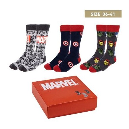 Pack Calcetines 3 Piezas Marvel Talla 36 -  41