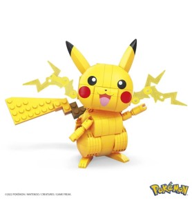 Figura Mattel Mega Construx Construye Y Muestra Pikachu