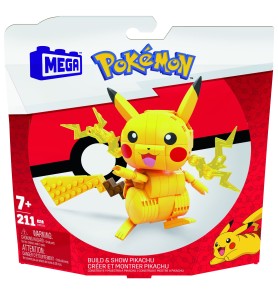 Figura Mattel Mega Construx Construye Y Muestra Pikachu