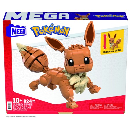 Figura Mattel Mega Construx Pokémon Jumbo Eevee