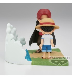 Figura Banpresto One Piece World Collectable Figure Log Stories Monkey D. Luffy & Shanks 7cm