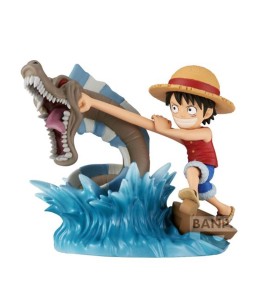 Figura Banpresto One Piece World Collectable Log Stories Monkey D. Luffy Vs Local Sea Monster 7cm