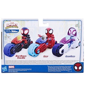 Figura Gigante Hasbro Marvel Spidey And His Amazing Friends Spidey Con Motocicleta