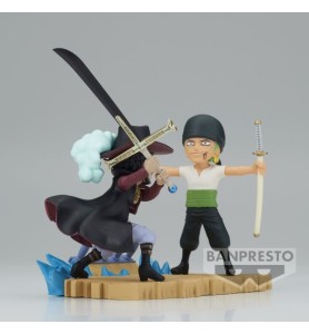 Figura Banpresto One Piece World Collectable Log Stories Zoro Vs Dracule Mihawk 7cm