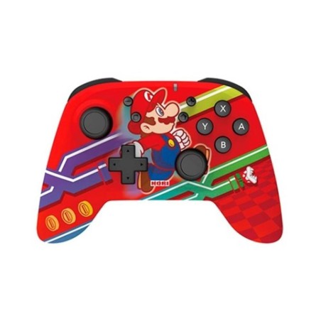 Gamepad Hori Nintendo Switch Super Mario Bros Edicion Especial Inalambrico Rojo