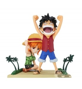 Figura Banpresto One Piece World Collectable Log Stories Monkey.d.luffy & Nami 7cm