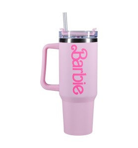 Vaso Termo Con Pajita Paladone Barbie Logo Xl 1200 Ml