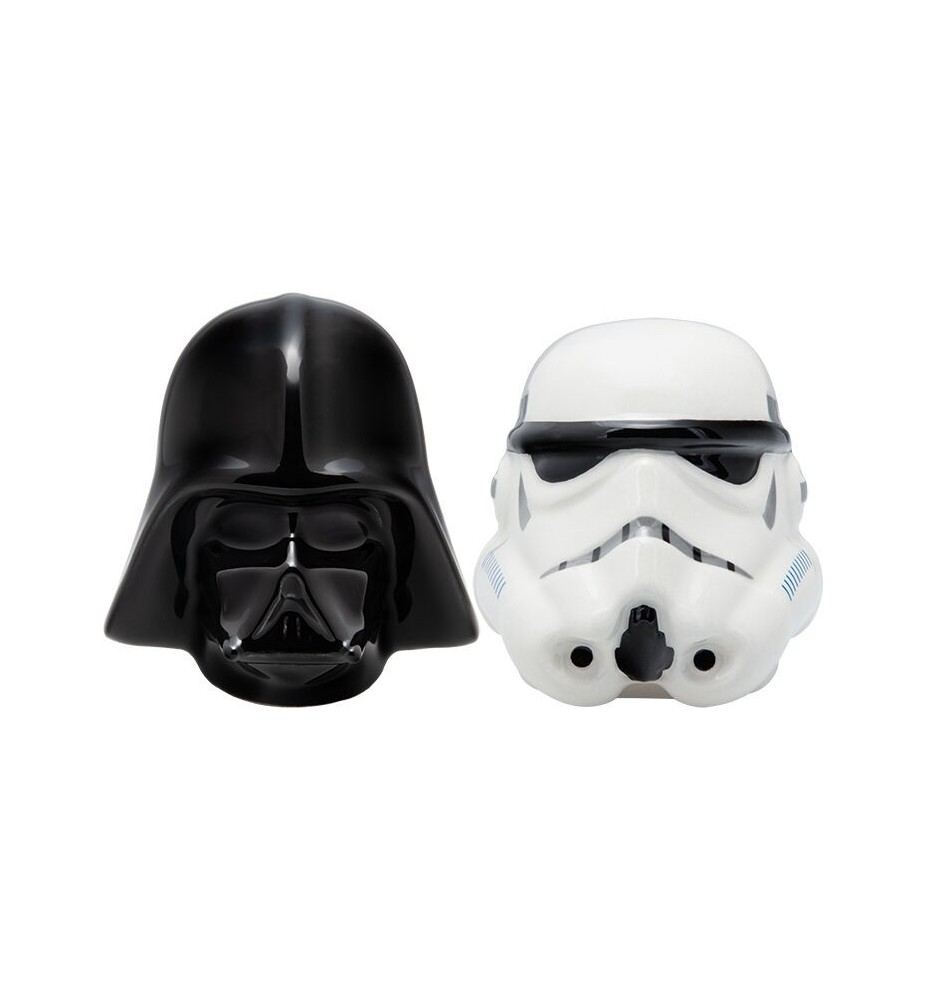 Set Salero Y Pimentero Paladone Star Wars Darth Vader Y Stormtrooper 7 Cm