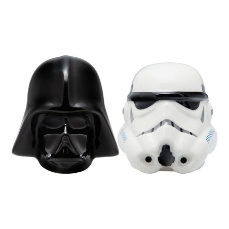 Set Salero Y Pimentero Paladone Star Wars Darth Vader Y Stormtrooper 7 Cm