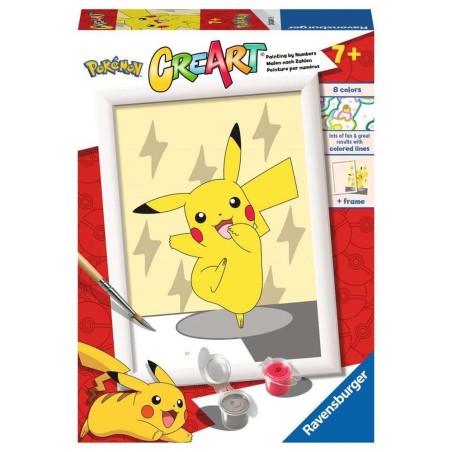 Kit Para Pintar Con Números Ravensburger Creart Serie E Pokémon: Pikachu