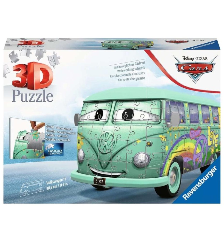 Puzzle 3d Ravenzburger Cars Volkswagen T1 Fillmore