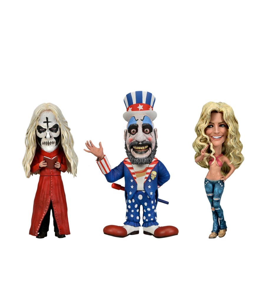 Figura Neca Big Head 3 Stylized Set Little House Of 1000 Corpses