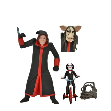 Figura Neca Toony Terrors Jigsaw Killer & Billy The Puppet Tricycle Boxed Set