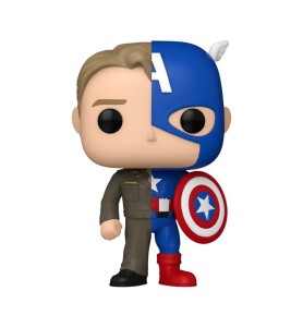 Funko Pop Marvel Split Steve Rogers - Capitán América