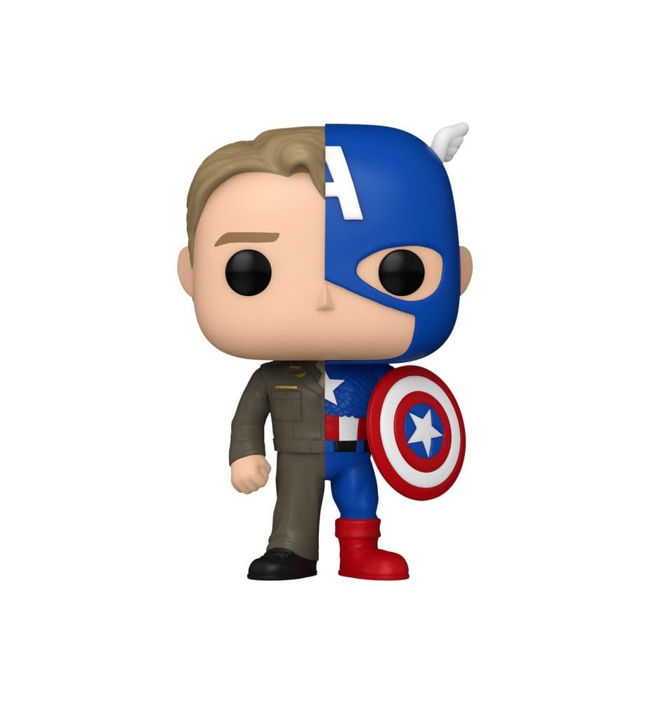 Funko Pop Marvel Split Steve Rogers - Capitán América