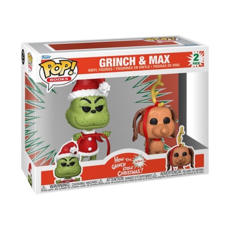 Pack De 2 Figuras Funko Pop Books Htgsc -  Grinch & Max