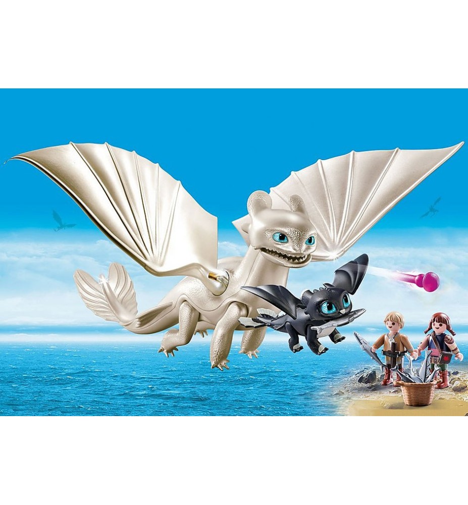 Playmobil Como Entrenar A Tu Dragon Furia Diurna Y Bebe Dragon Con Niños