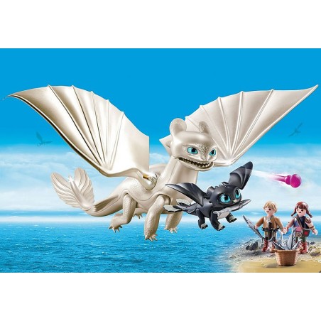 Playmobil Como Entrenar A Tu Dragon Furia Diurna Y Bebe Dragon Con Niños