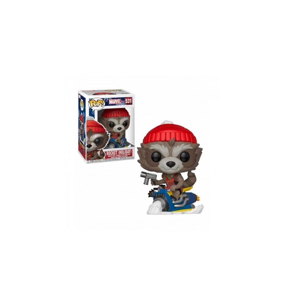 Funko Pop Marvel Guardianes De La Galaxia Rocket Version Navideña 43334