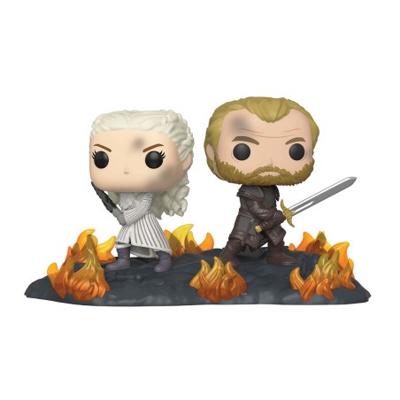 Funko Pop Escenas Juego De Tronos Daenerys & Jorah Con Espadas Entre El Fuego 44824