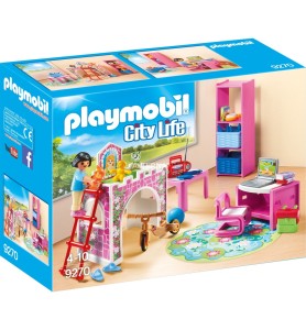 Playmobil Ciudad Casa Moderna Habitacion Infantil