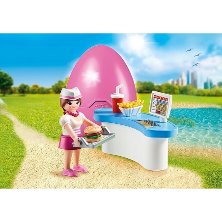 Playmobil Special Plus Camarera Con Mostrador Huevo De Pascua